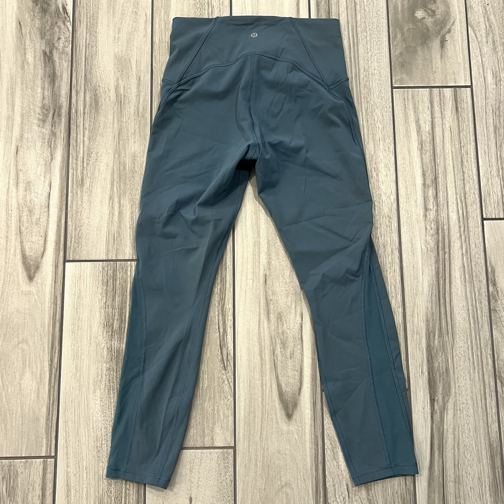 Lululemon All The Right Places Crop II Leggings Size 8 Desert Teal - Picture 5 of 6